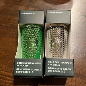 Starbucks 2 ornaments